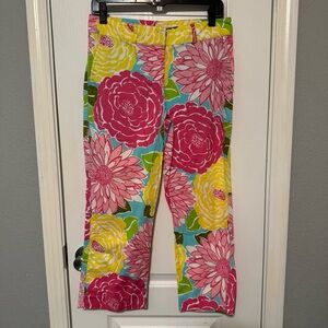 Lily Pulitzer Bright Floral Capri Pants